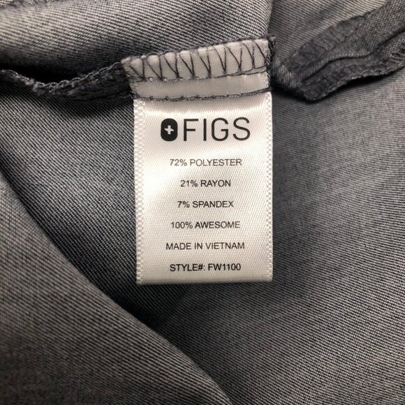 Figs Womens Casma Three-Pocket Scrub Top Size S Heather Gray - Picture 6 of 7